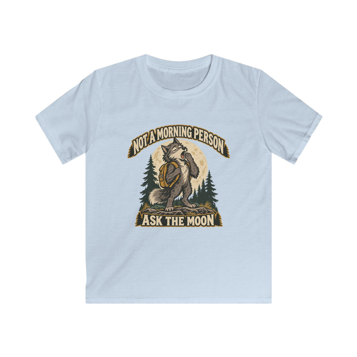 Kids Not a Morning Person Werewolf T-shirt