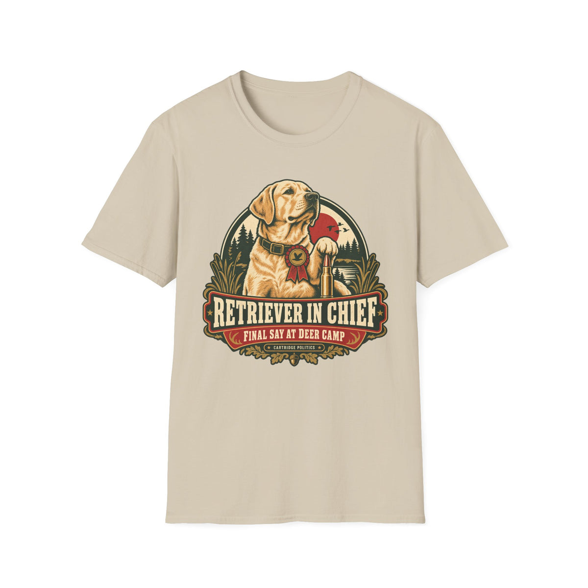 Yellow Lab Retriever In Chief T-shirt