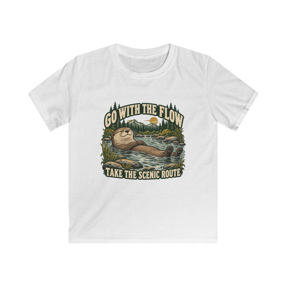 Kids Go With The Flow Otter T-shirt