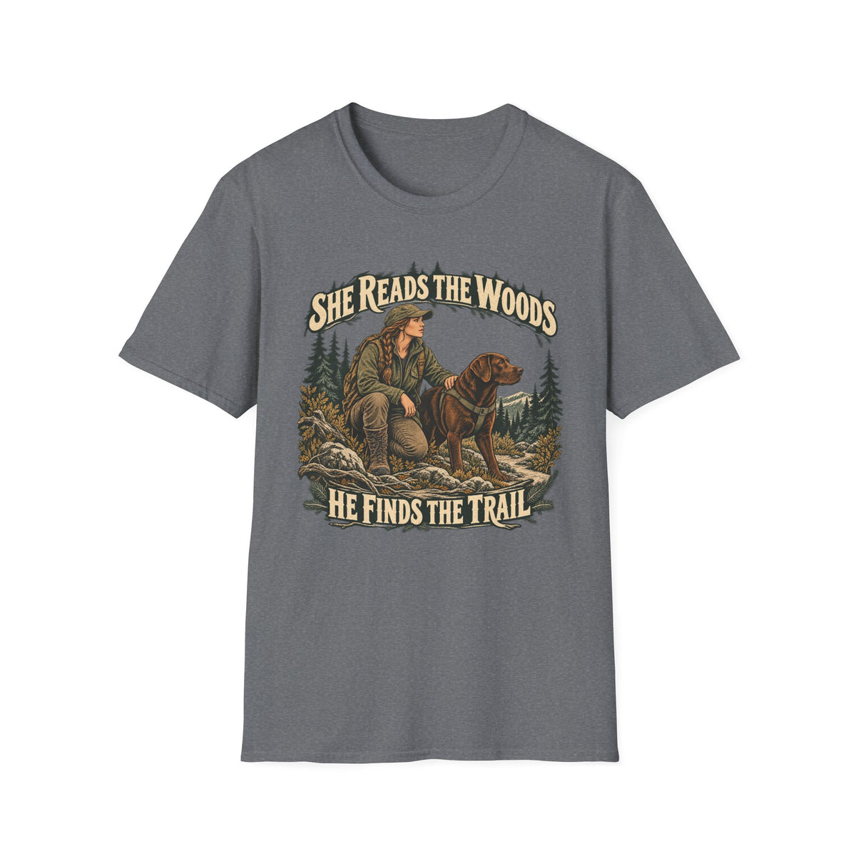 She Reads The Woods T-shirt