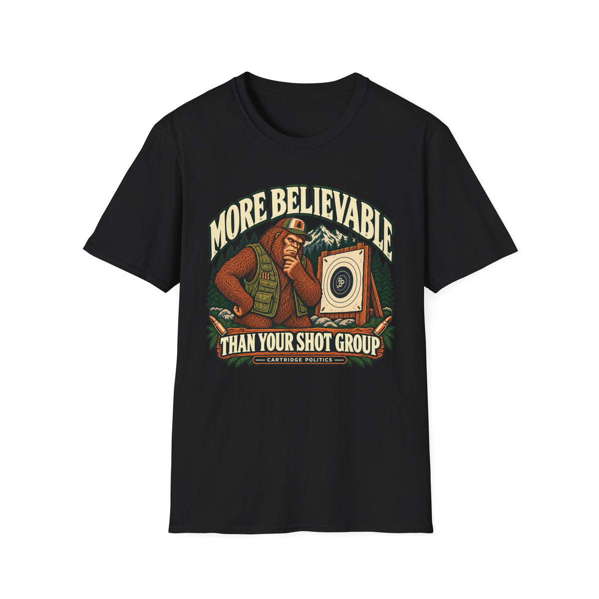 V2 More Believable Than Sasquatch T-shirt