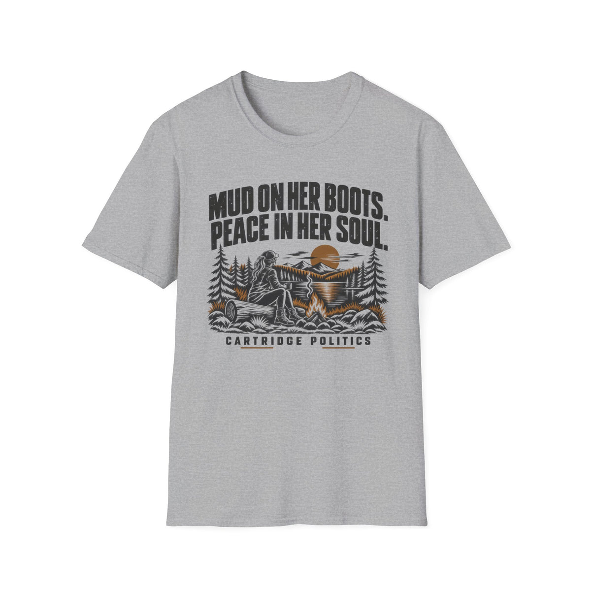 Mud On Her Boots Peace In Her Soul T-shirt