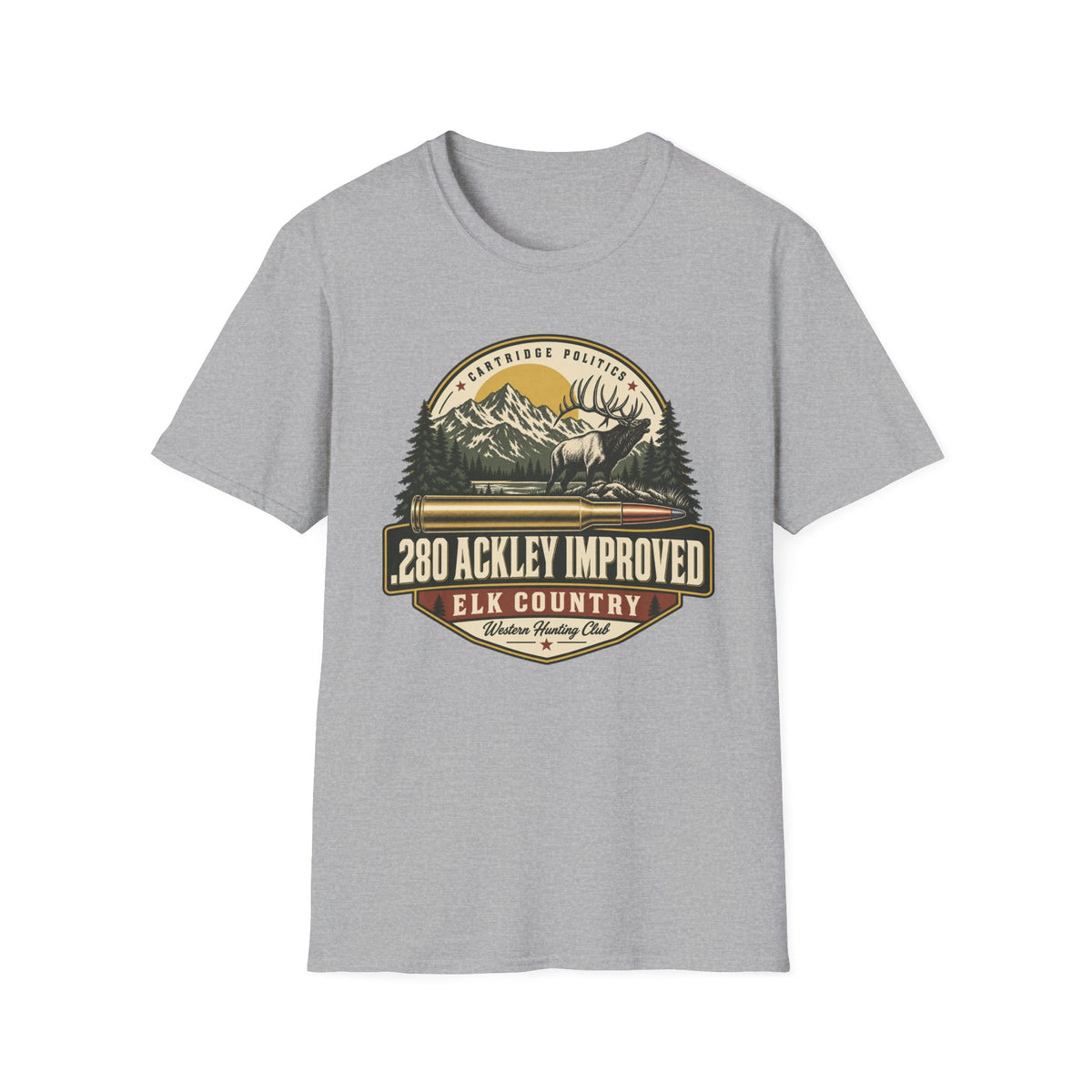 .280 Ackley Improved Shield T-shirt