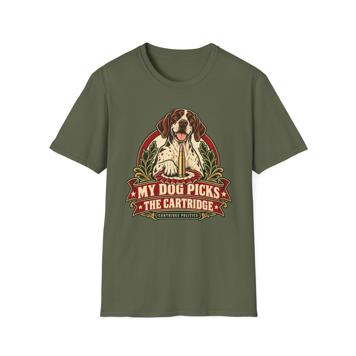 Bird Dog Picks the Cartridge T-shirt