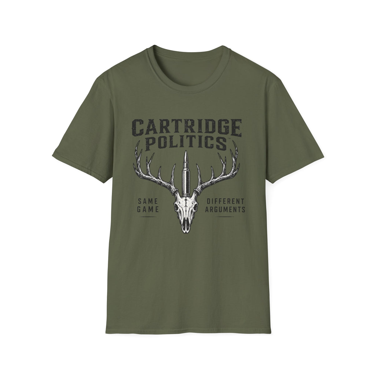 Cartridge Politics Same Game Different Arguments T-shirt