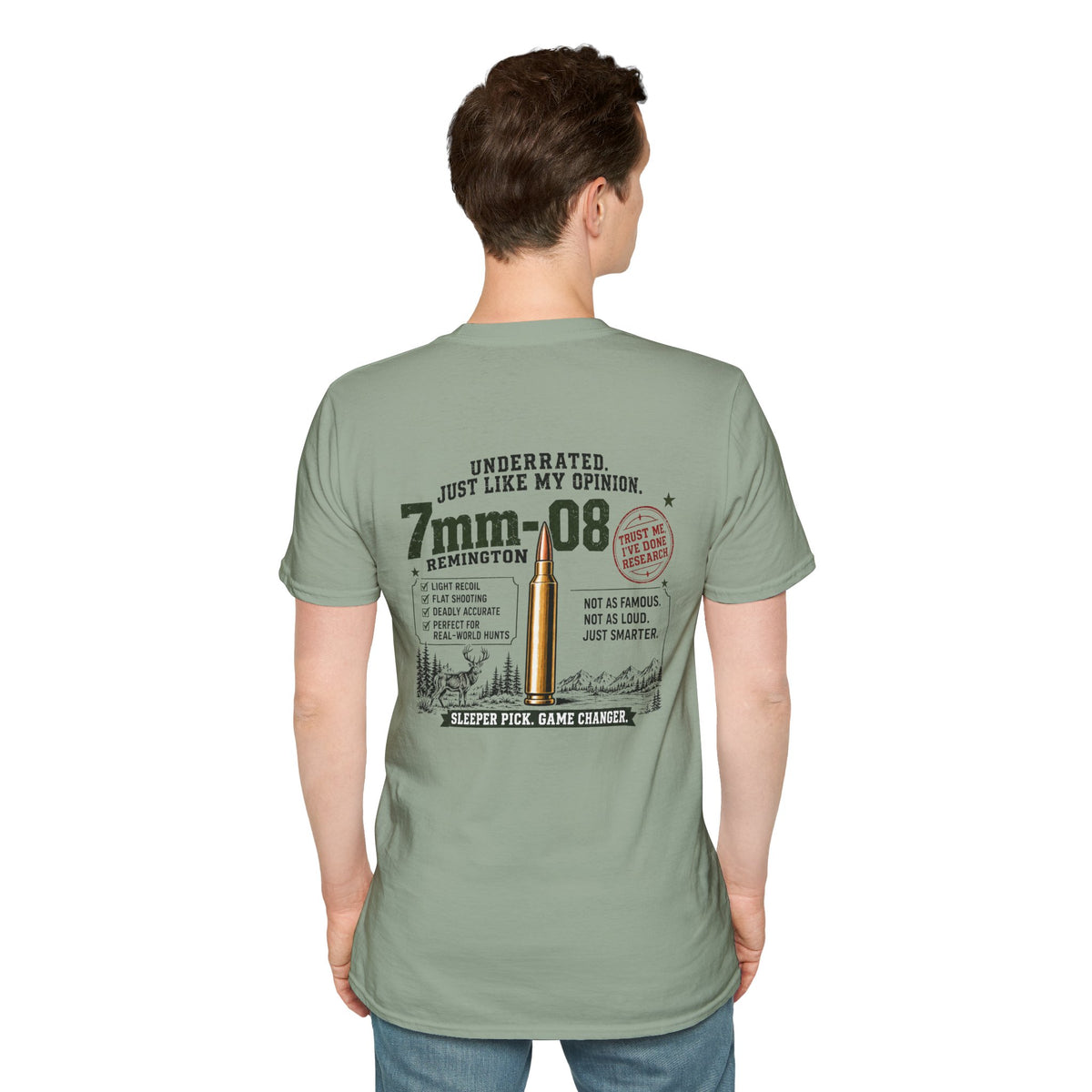 Team 7mm-08 Remington Detailed T-shirt