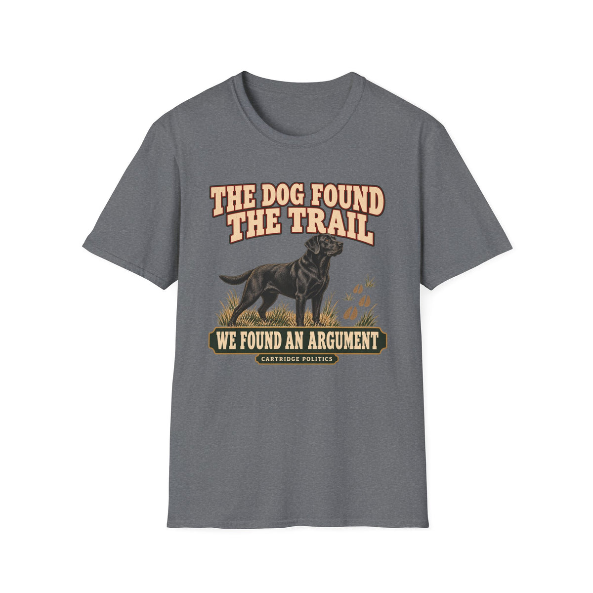 Black Lab Dog Found The Trail T-shirt