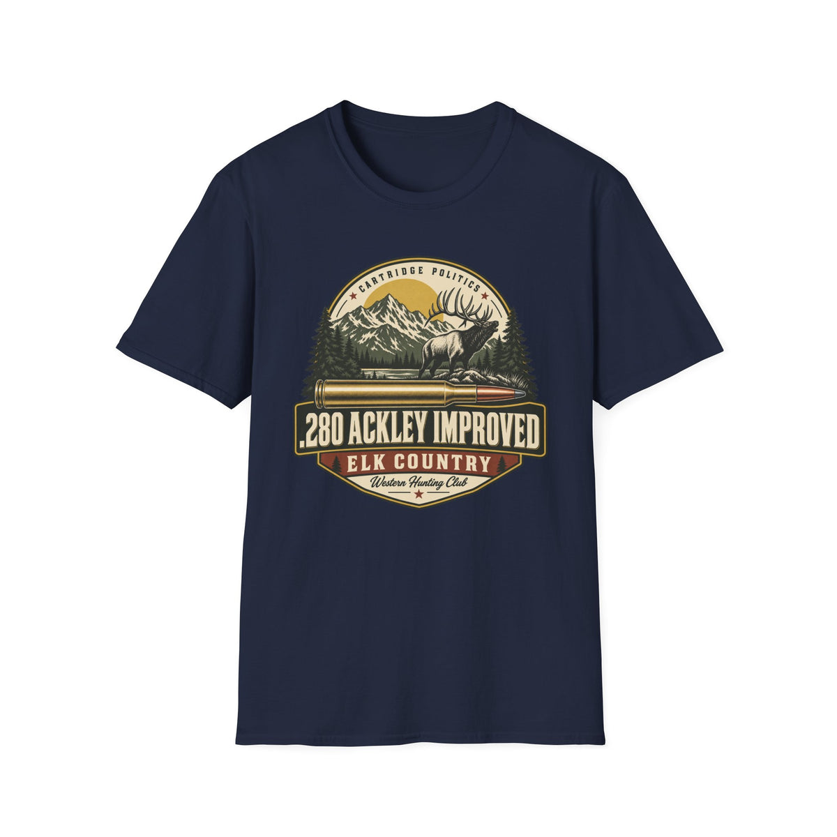 .280 Ackley Improved Shield T-shirt