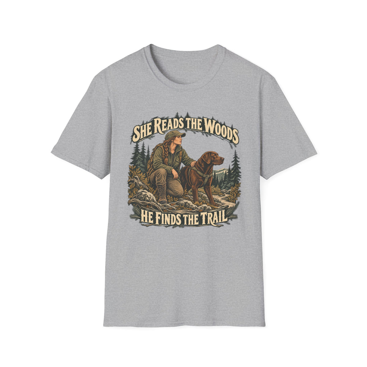 She Reads The Woods T-shirt