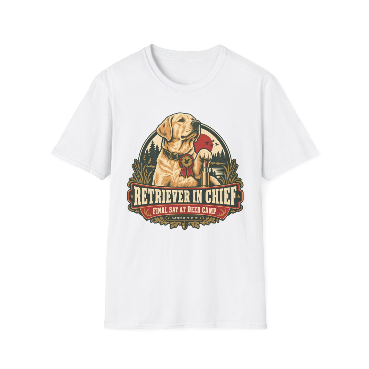 Yellow Lab Retriever In Chief T-shirt