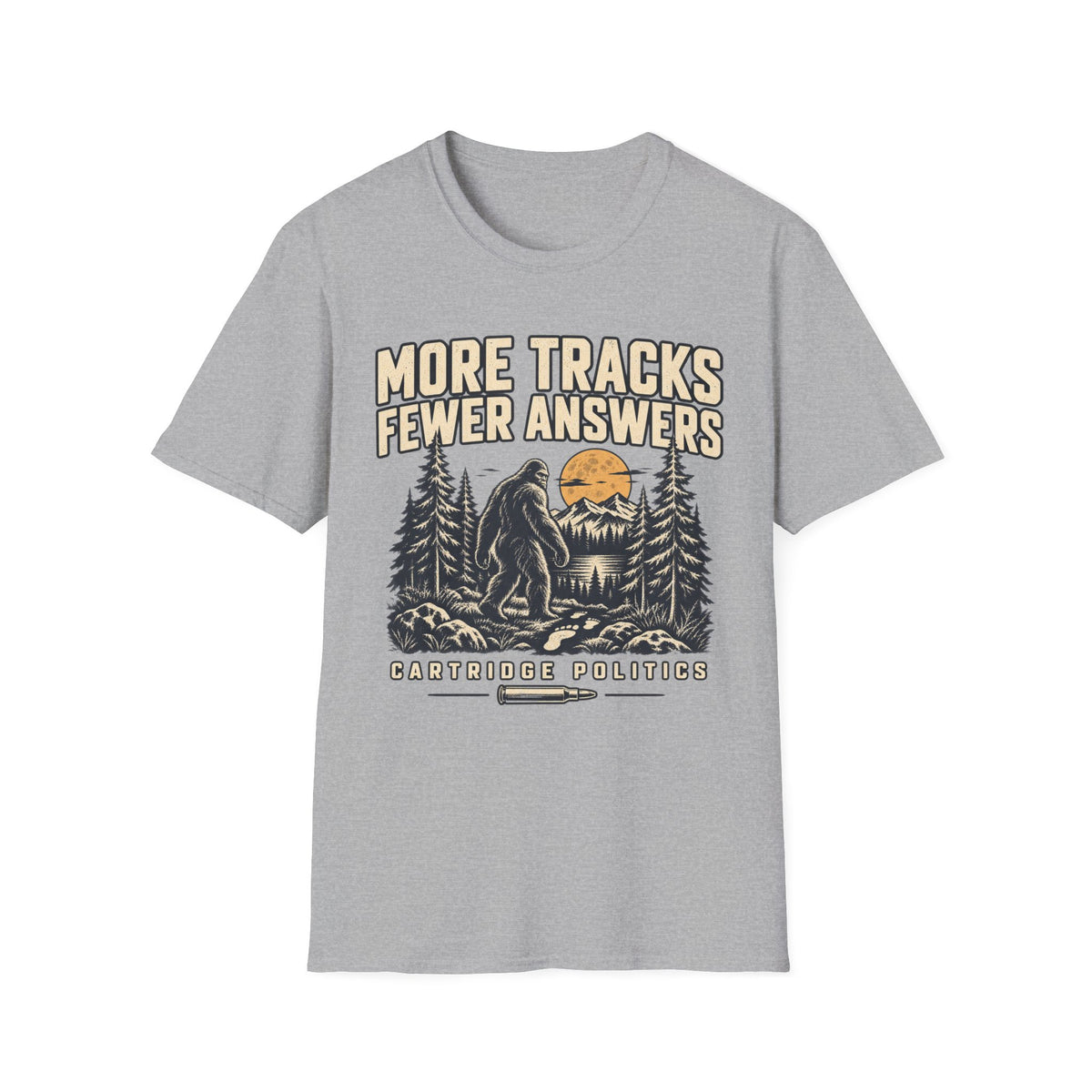 Sasquatch More Tracks Fewer Answers T-shirt