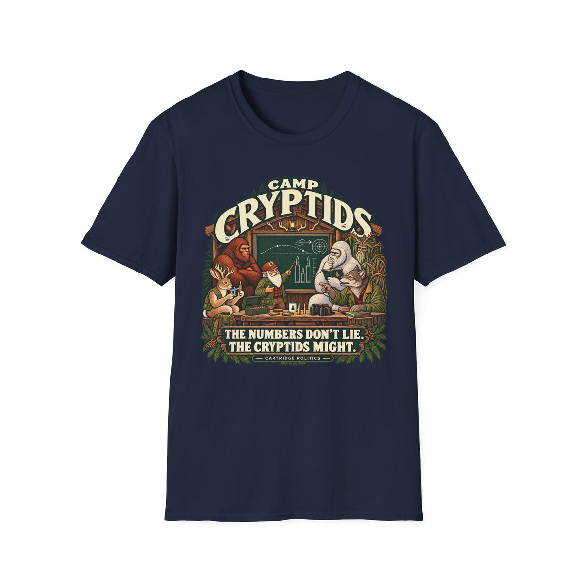 Camp Cryptid Numbers Don't Lie, Cryptids Might T-shirt