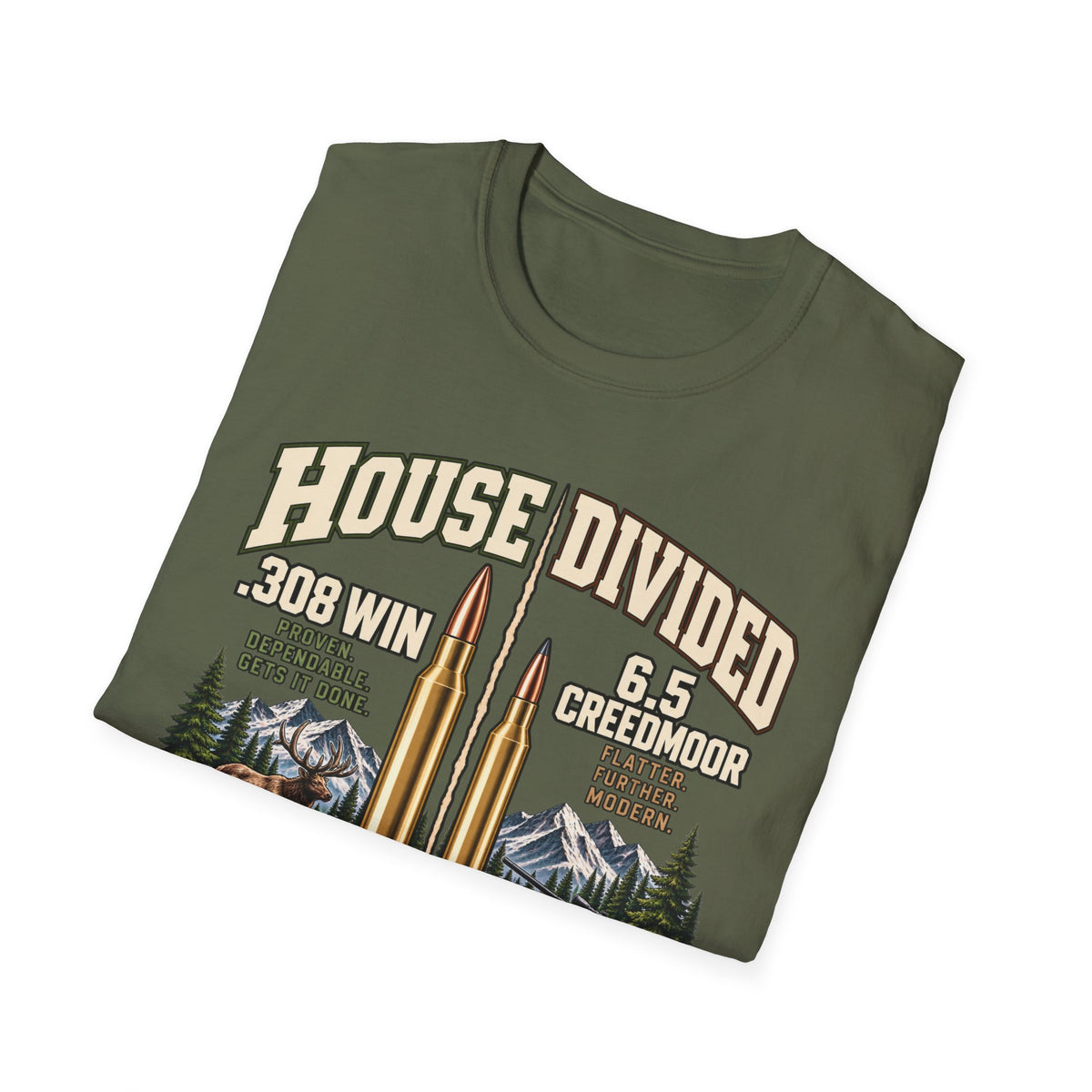 House Divided .308 VS 6.5 Creedmoor T-shirt