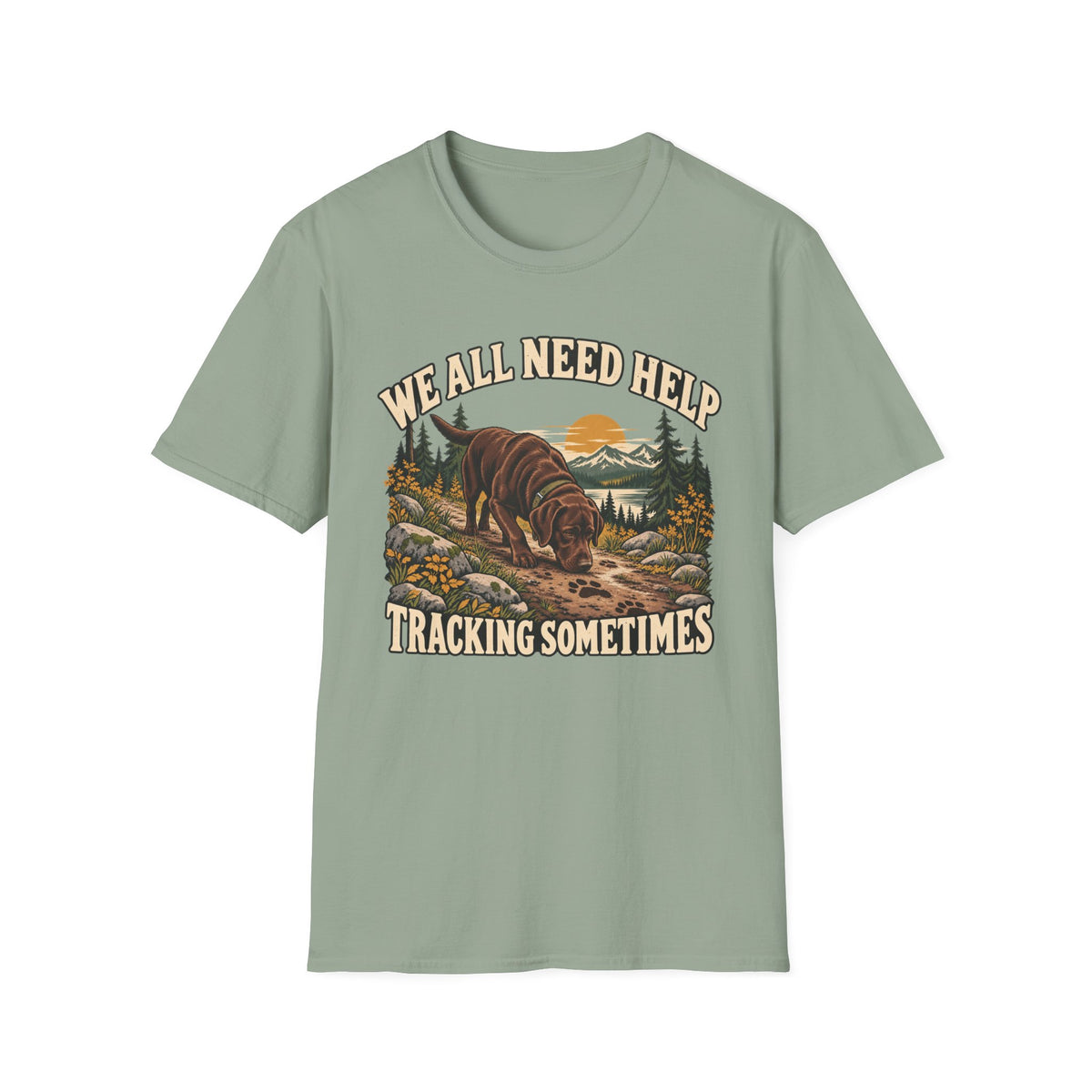 Chocolate Lab Tracking T-shirt