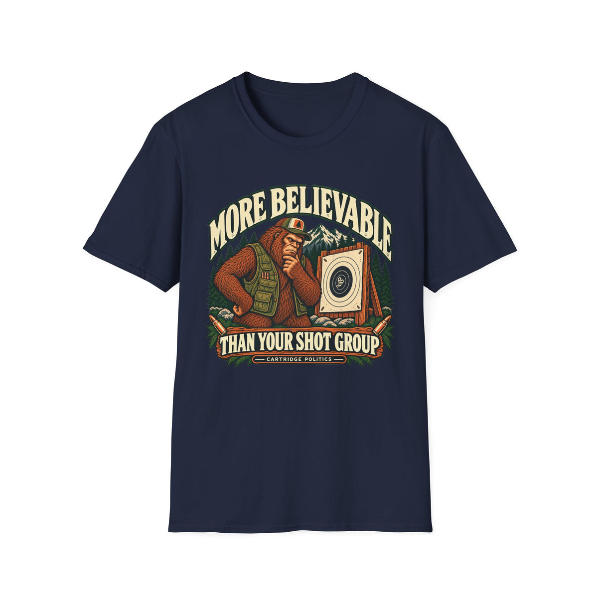 V2 More Believable Than Sasquatch T-shirt