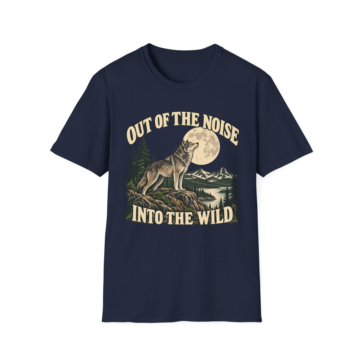 Out Of The Noise Into The Wild Wolf T-shirt