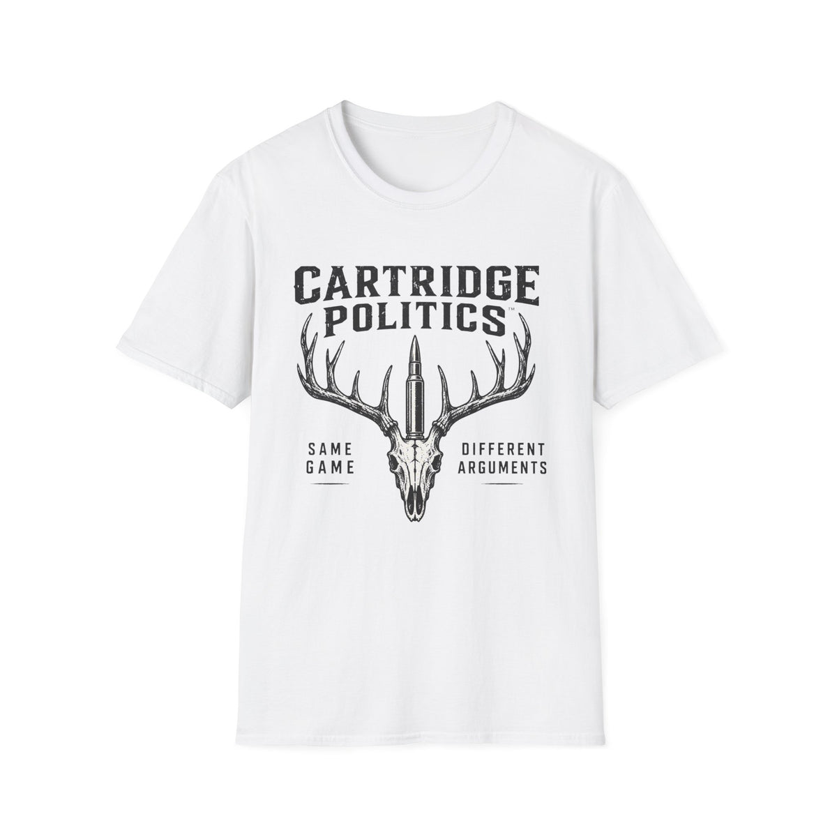 Cartridge Politics Same Game Different Arguments T-shirt
