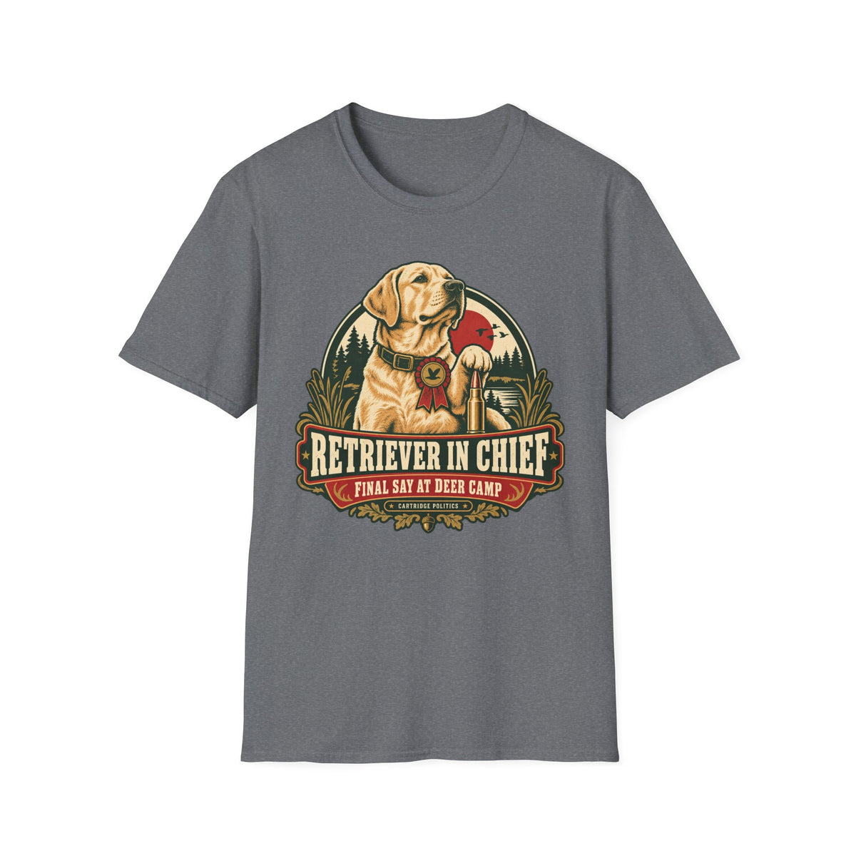 Yellow Lab Retriever In Chief T-shirt