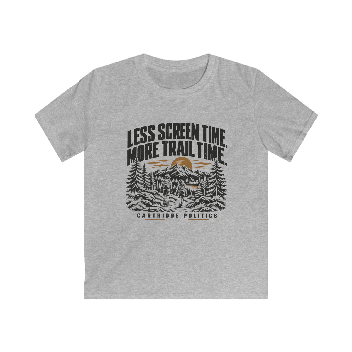 Kids Less Screen Time More Trail Time T-shirt