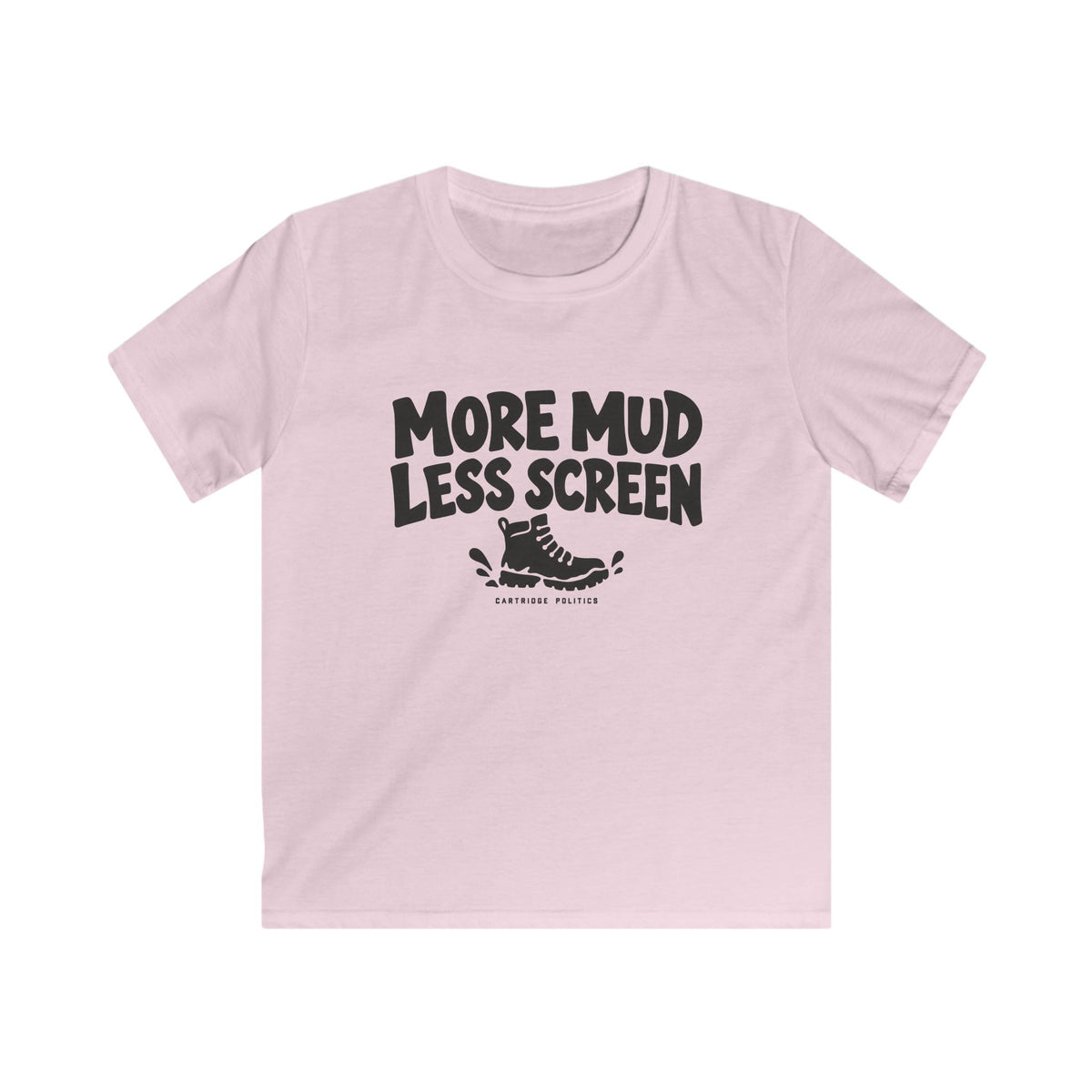 Kids More Mud Less Screen T-shirt