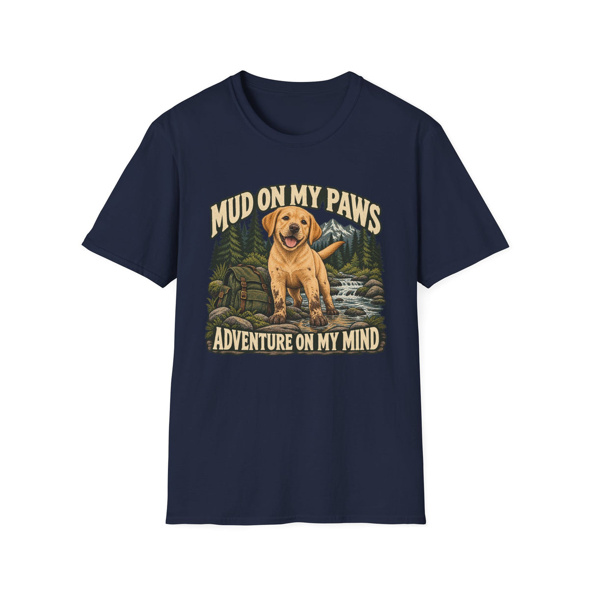 Yellow Lab Mud On My Paws T-shirt