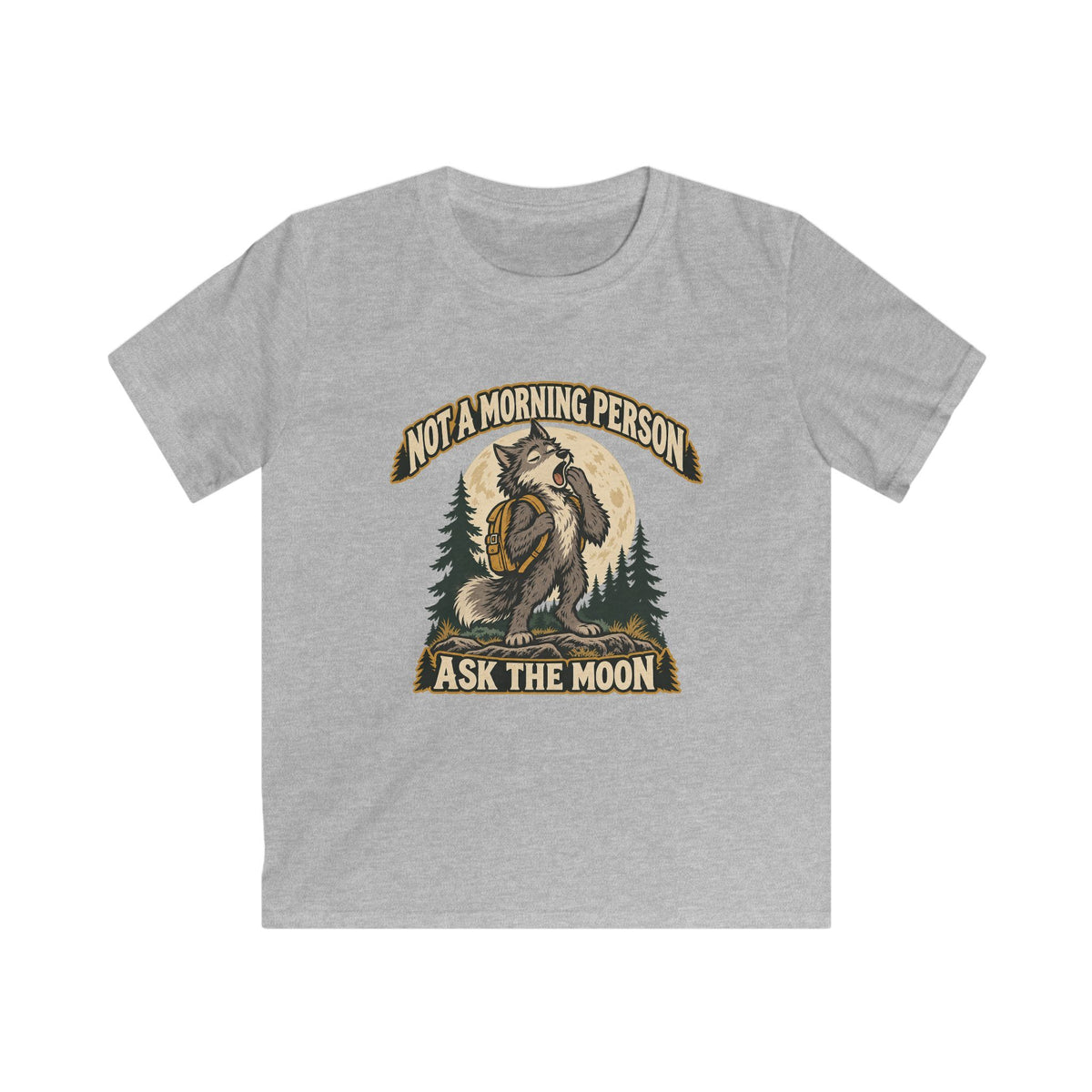 Kids Not a Morning Person Werewolf T-shirt