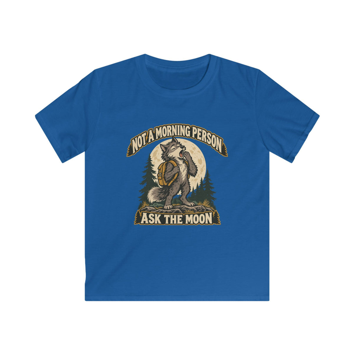 Kids Not a Morning Person Werewolf T-shirt