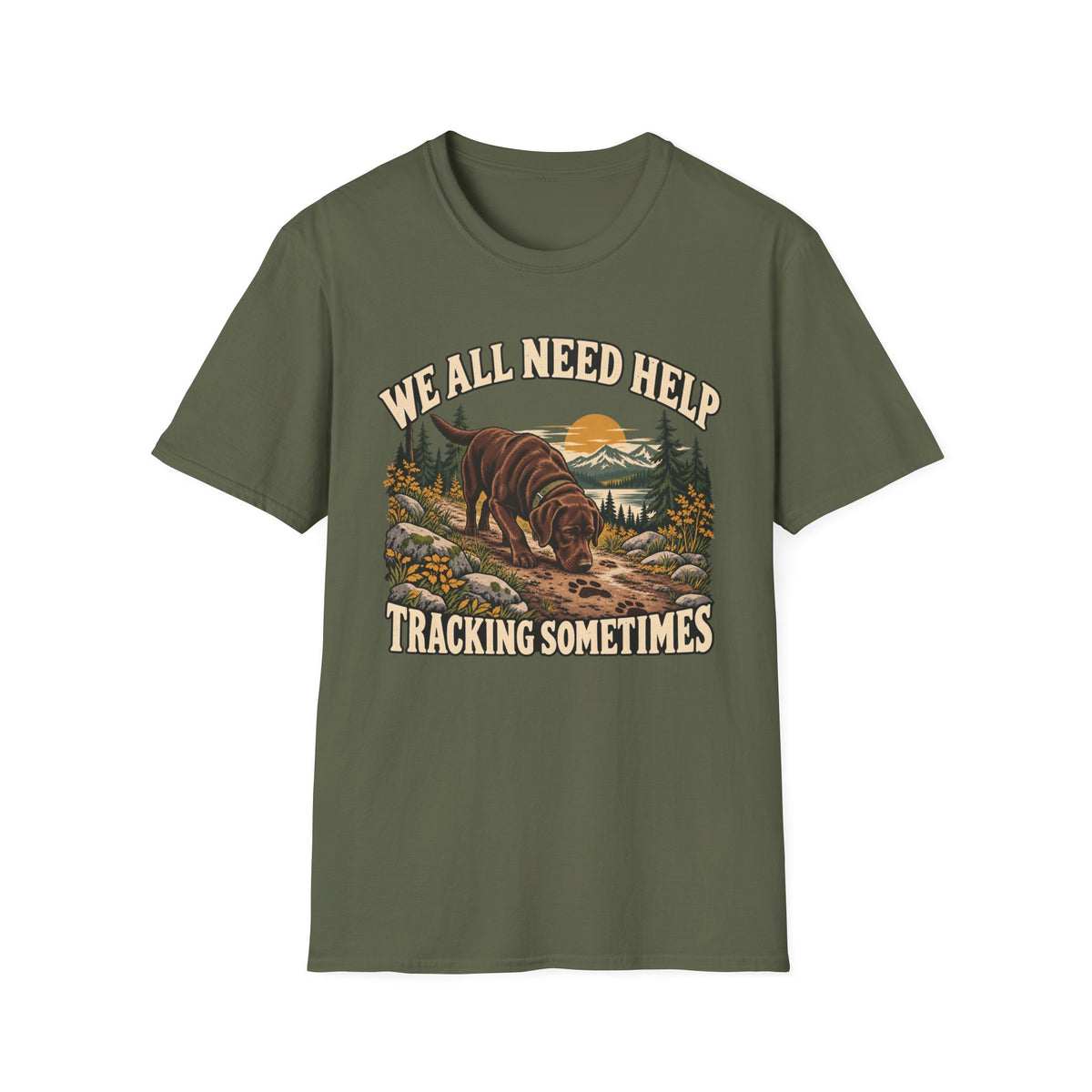 Chocolate Lab Tracking T-shirt