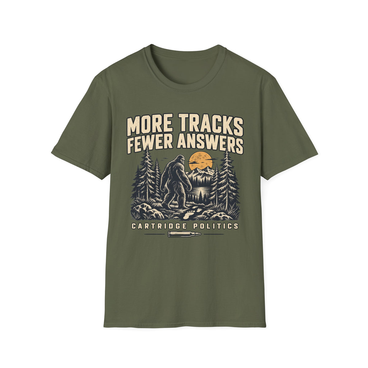 Sasquatch More Tracks Fewer Answers T-shirt