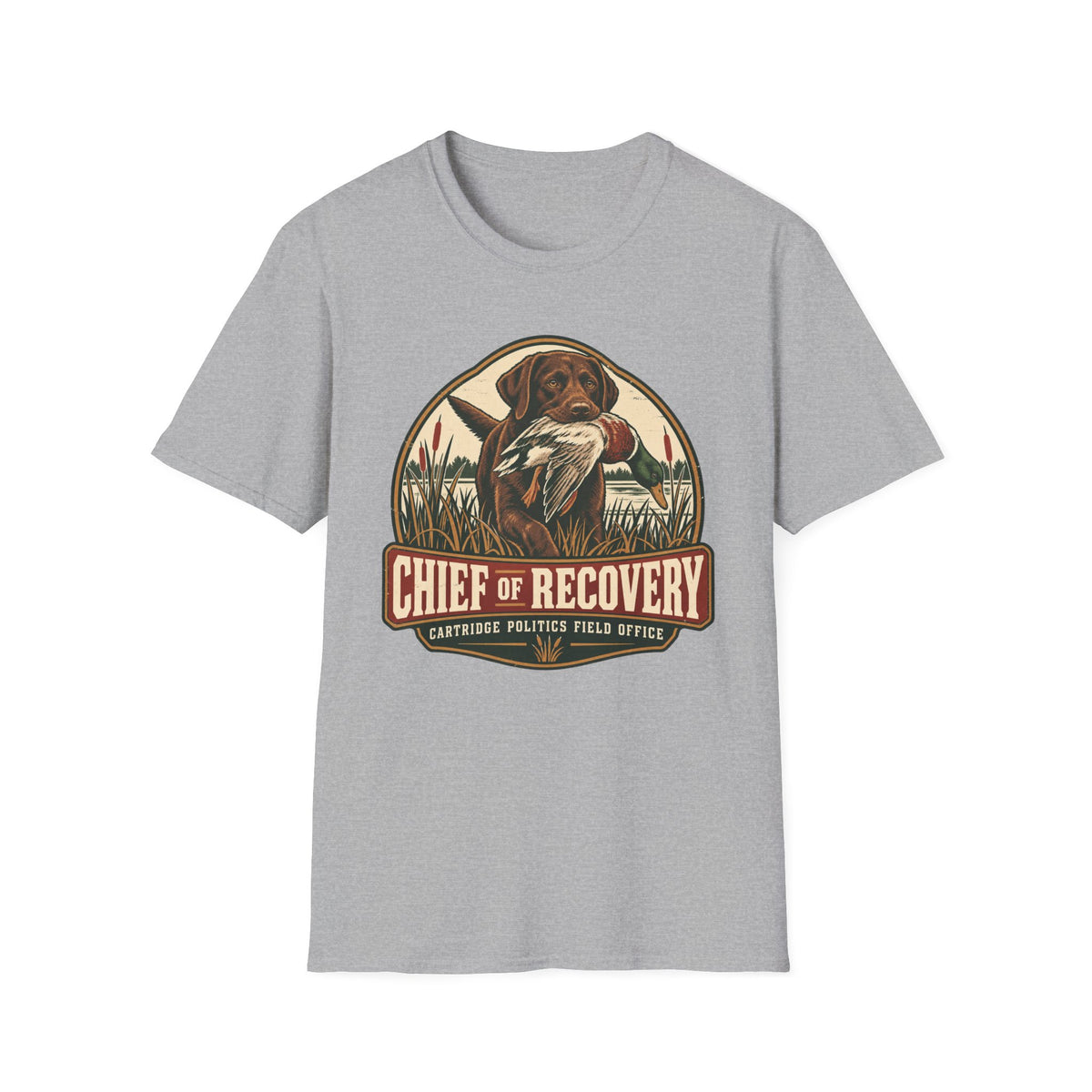 Chocolate Lab Chief of Recovery T-shirt