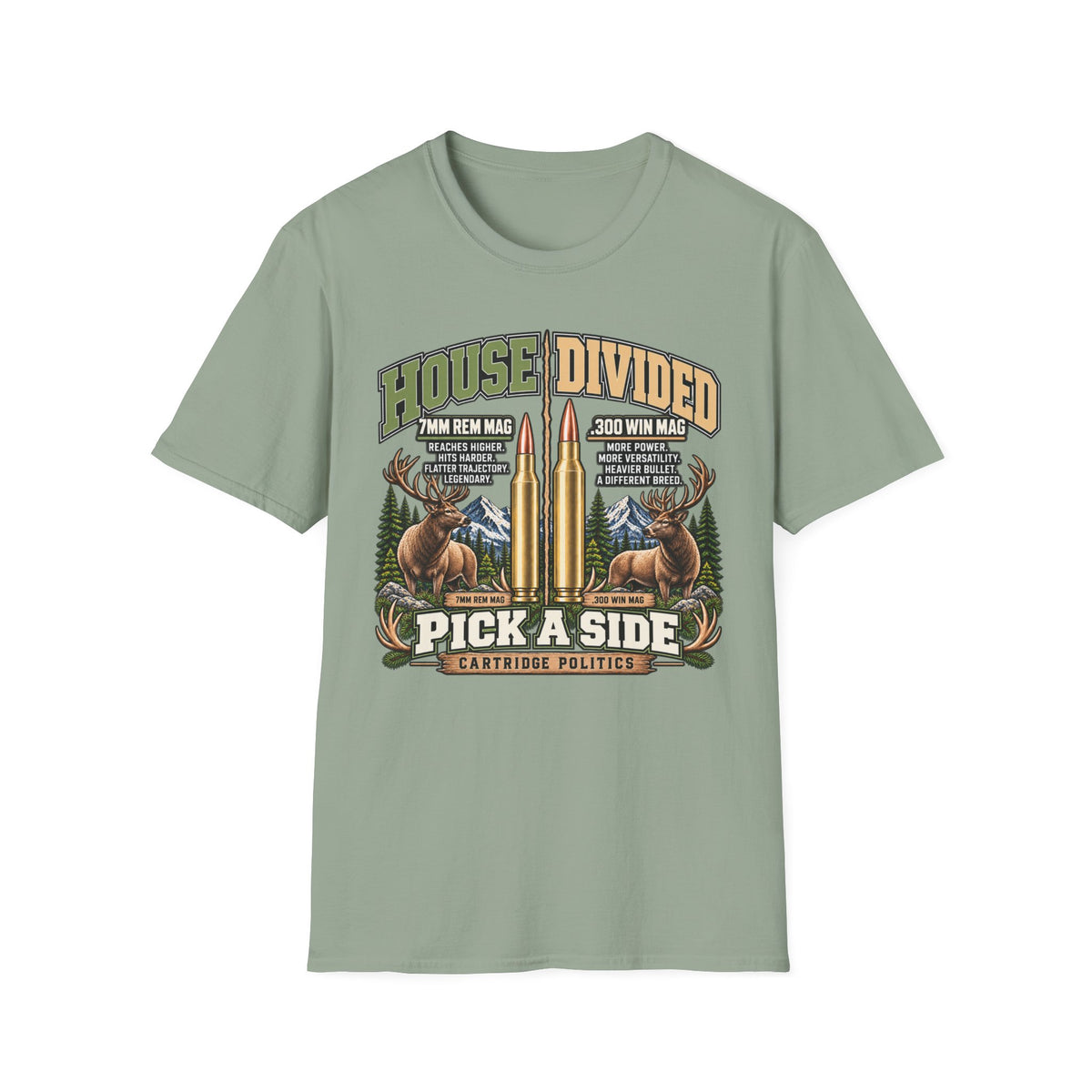 House Divided 7 Rem Mag VS 300 Win Mag T-shirt