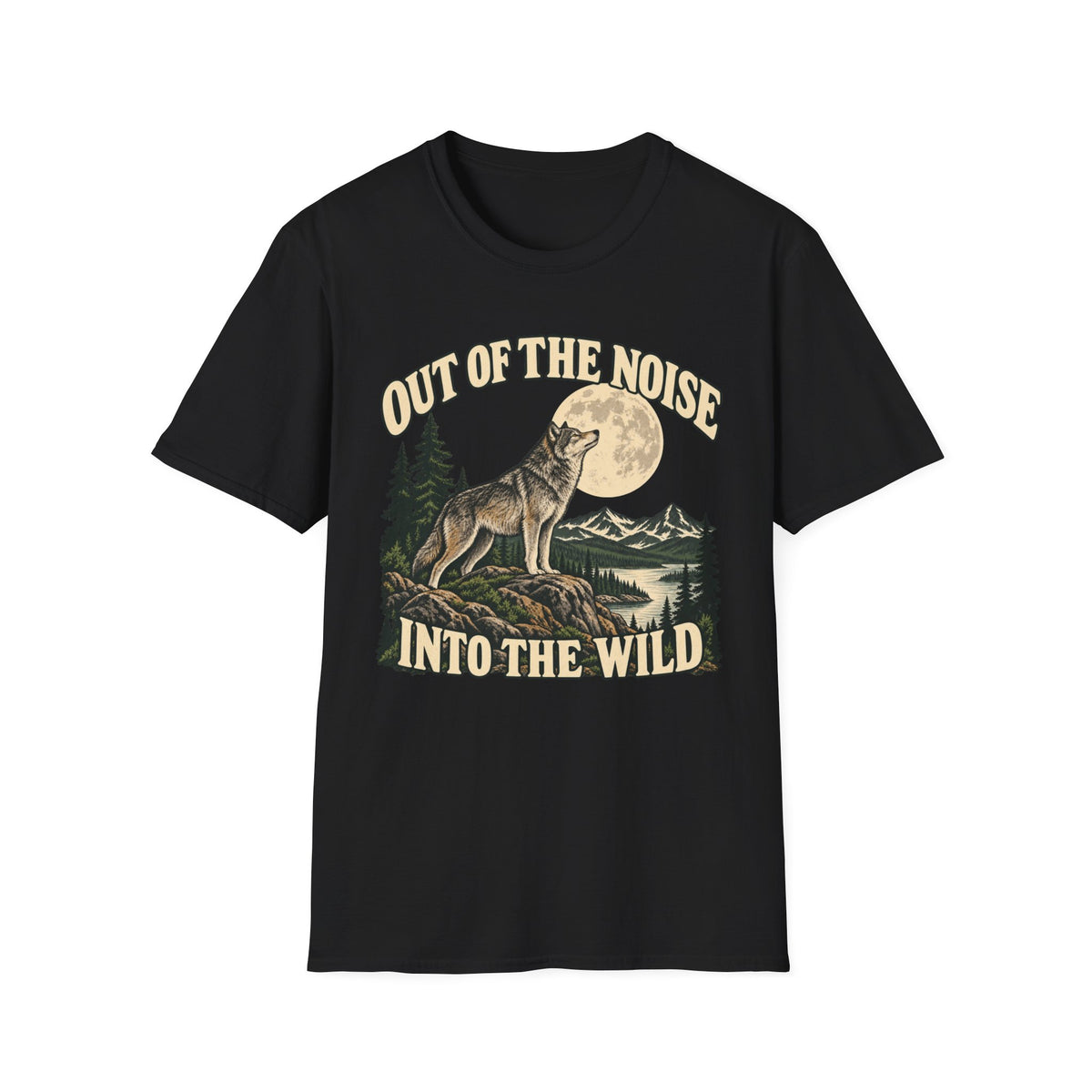 Out Of The Noise Into The Wild Wolf T-shirt
