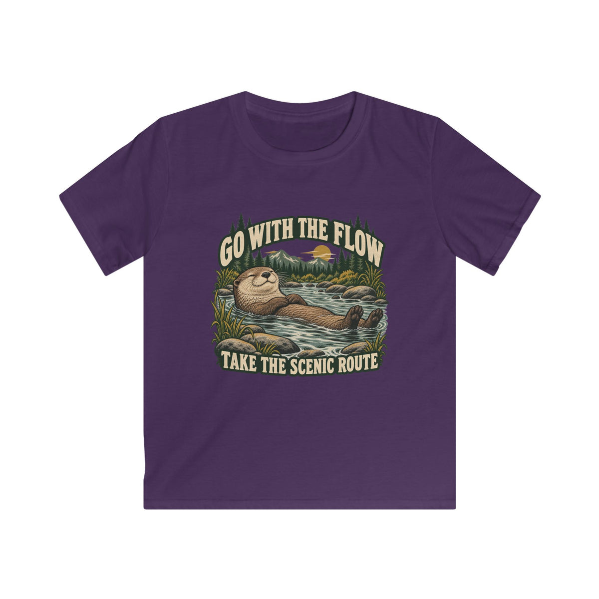 Kids Go With The Flow Otter T-shirt