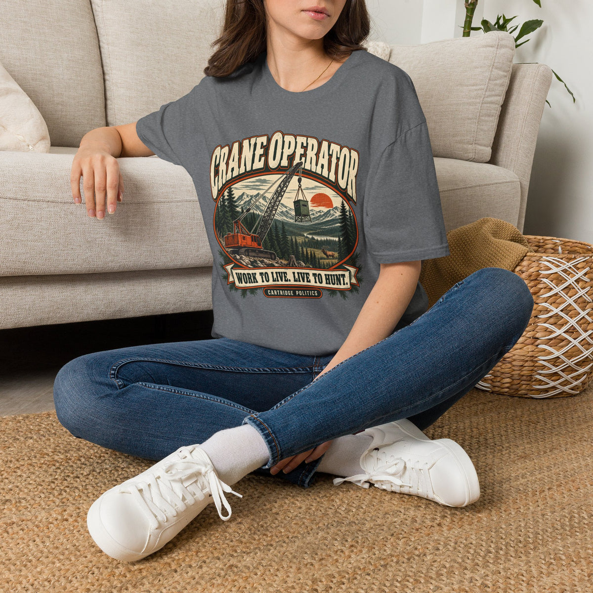 Old School Crane Operator T-shirt
