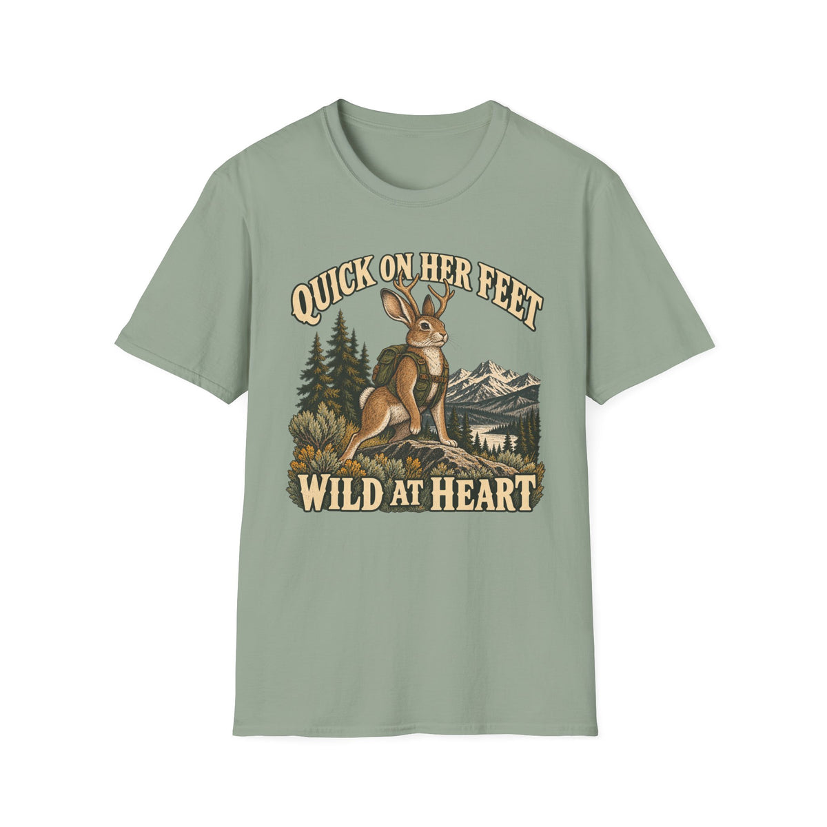 Jackalope Quick on Her Feet T-shirt