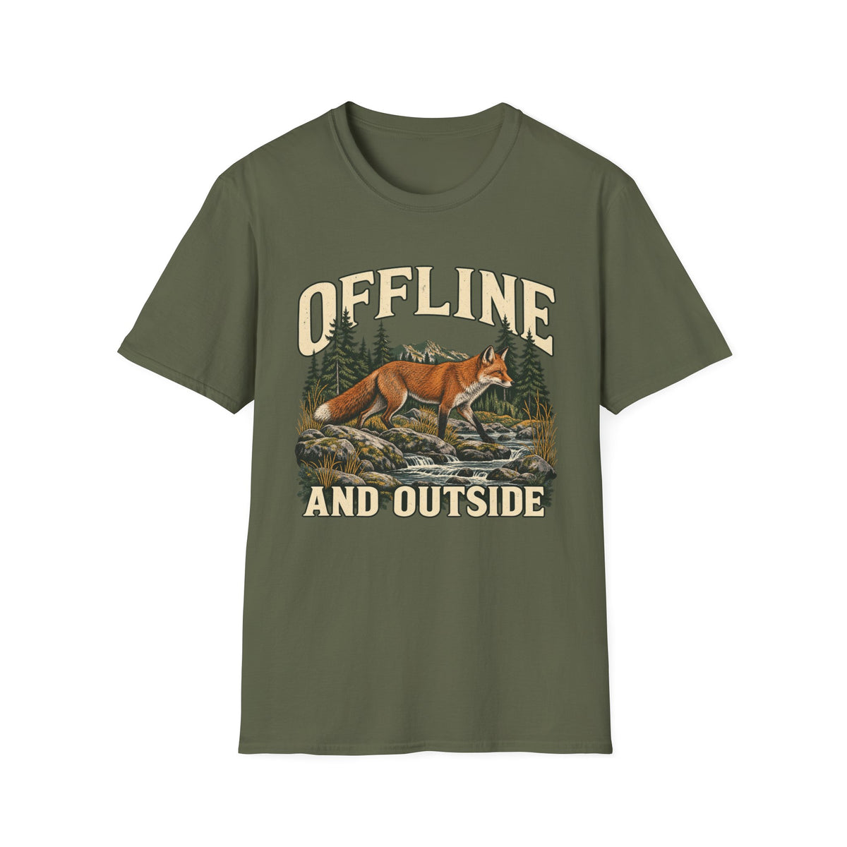 Offline and Outside Fox T-shirt