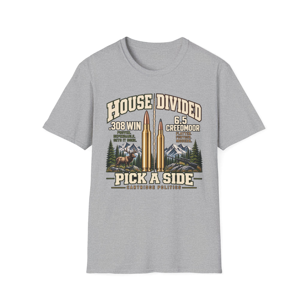 House Divided .308 VS 6.5 Creedmoor T-shirt
