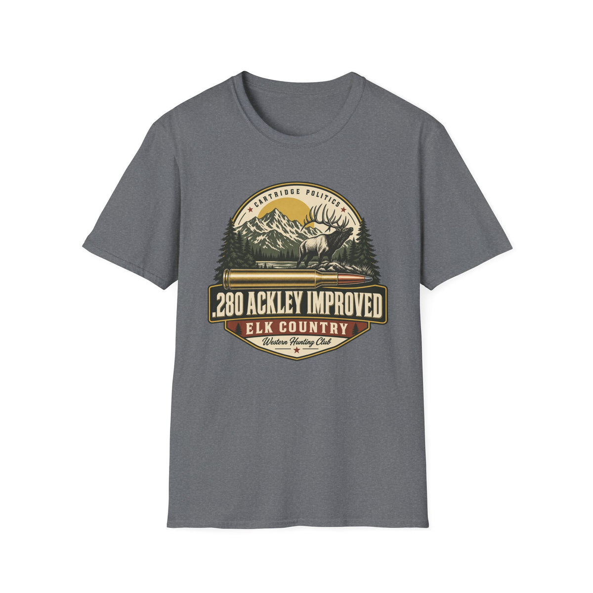 .280 Ackley Improved Shield T-shirt