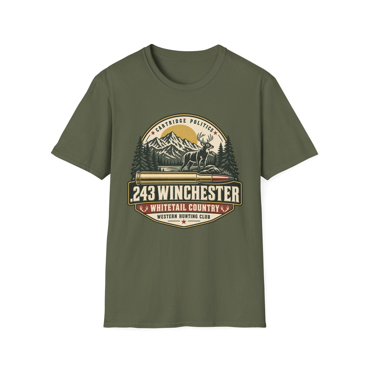 .243 Winchester Shield T-shirt