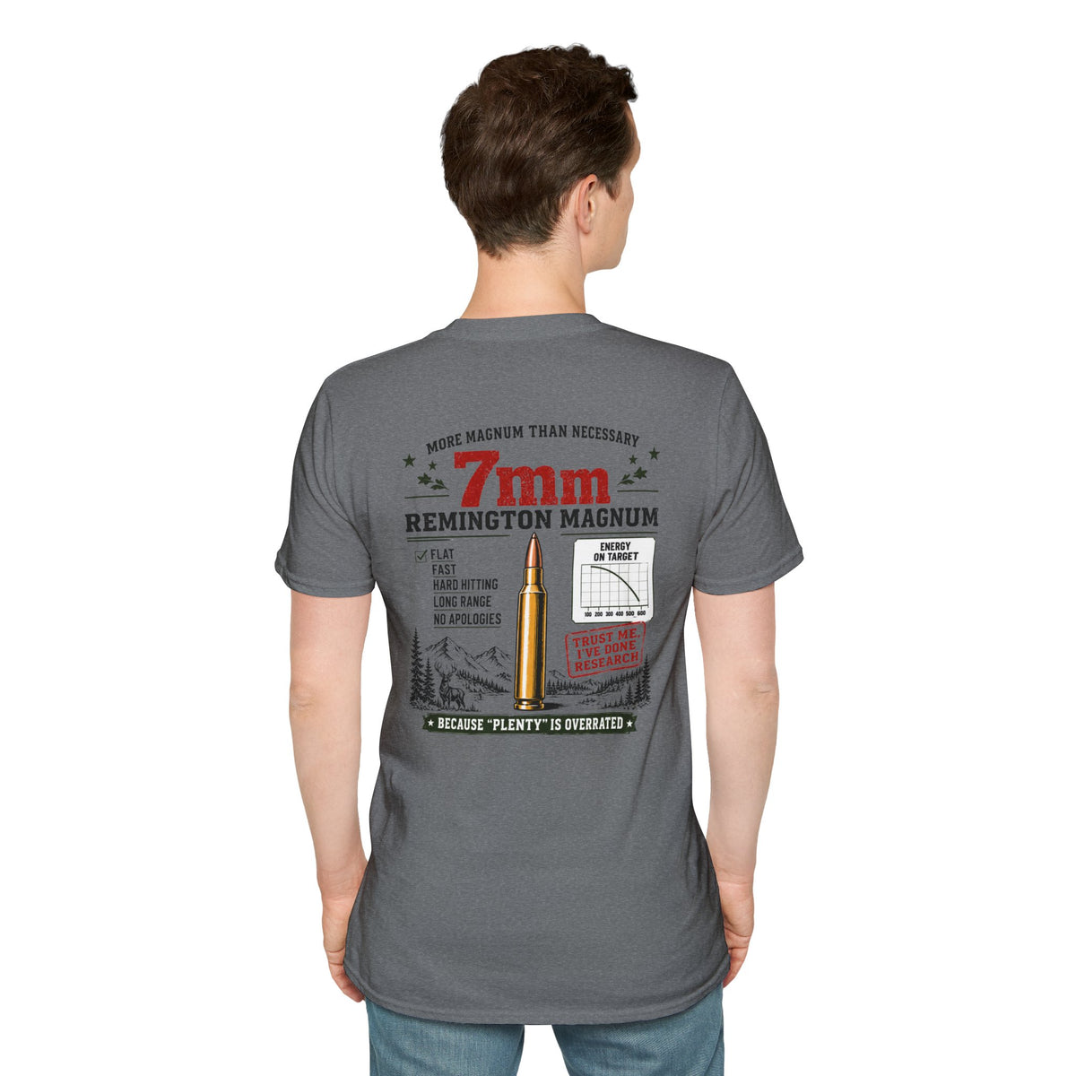 Team 7mm Remington Magnum Detailed T-shirt
