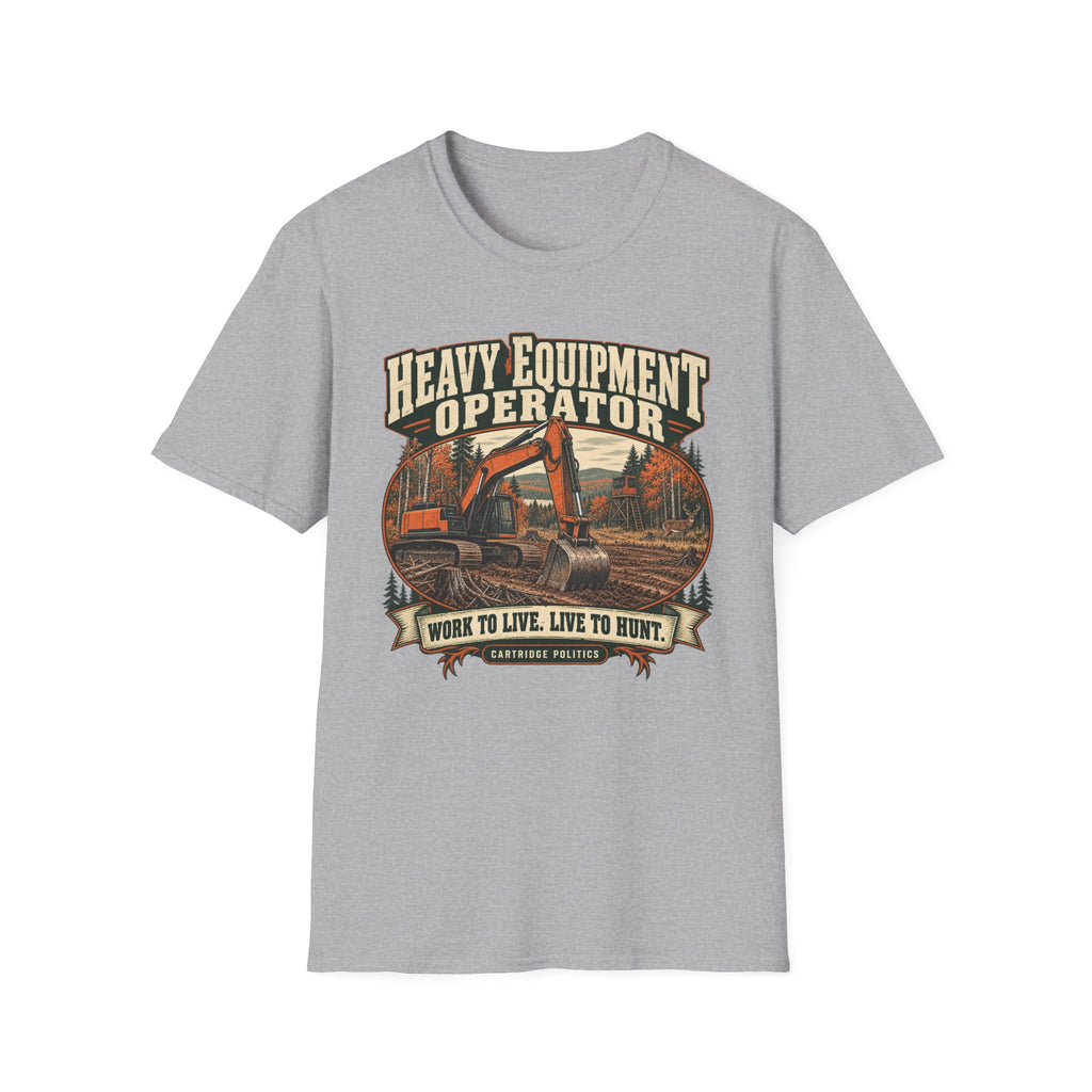 Old School Heavy Equipment Operator T-shirt
