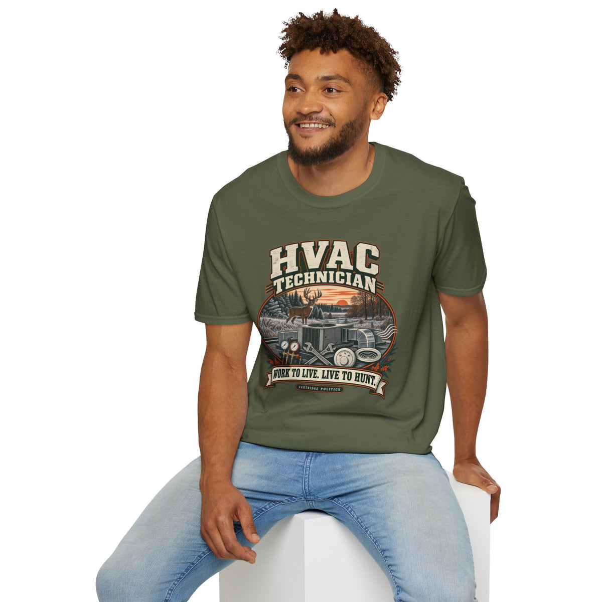 Old School HVAC Technician T-shirt