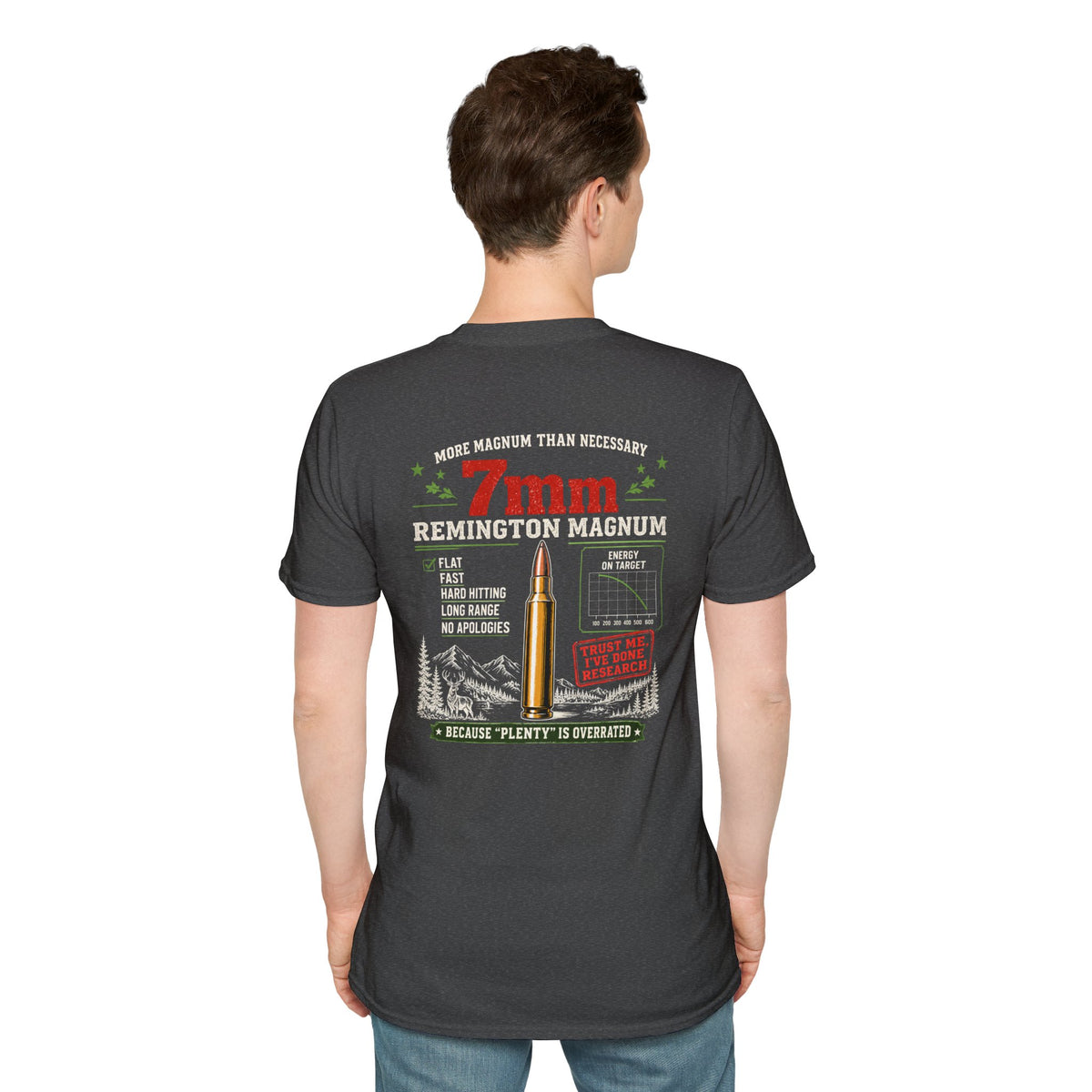 Team 7mm Remington Magnum Detailed T-shirt
