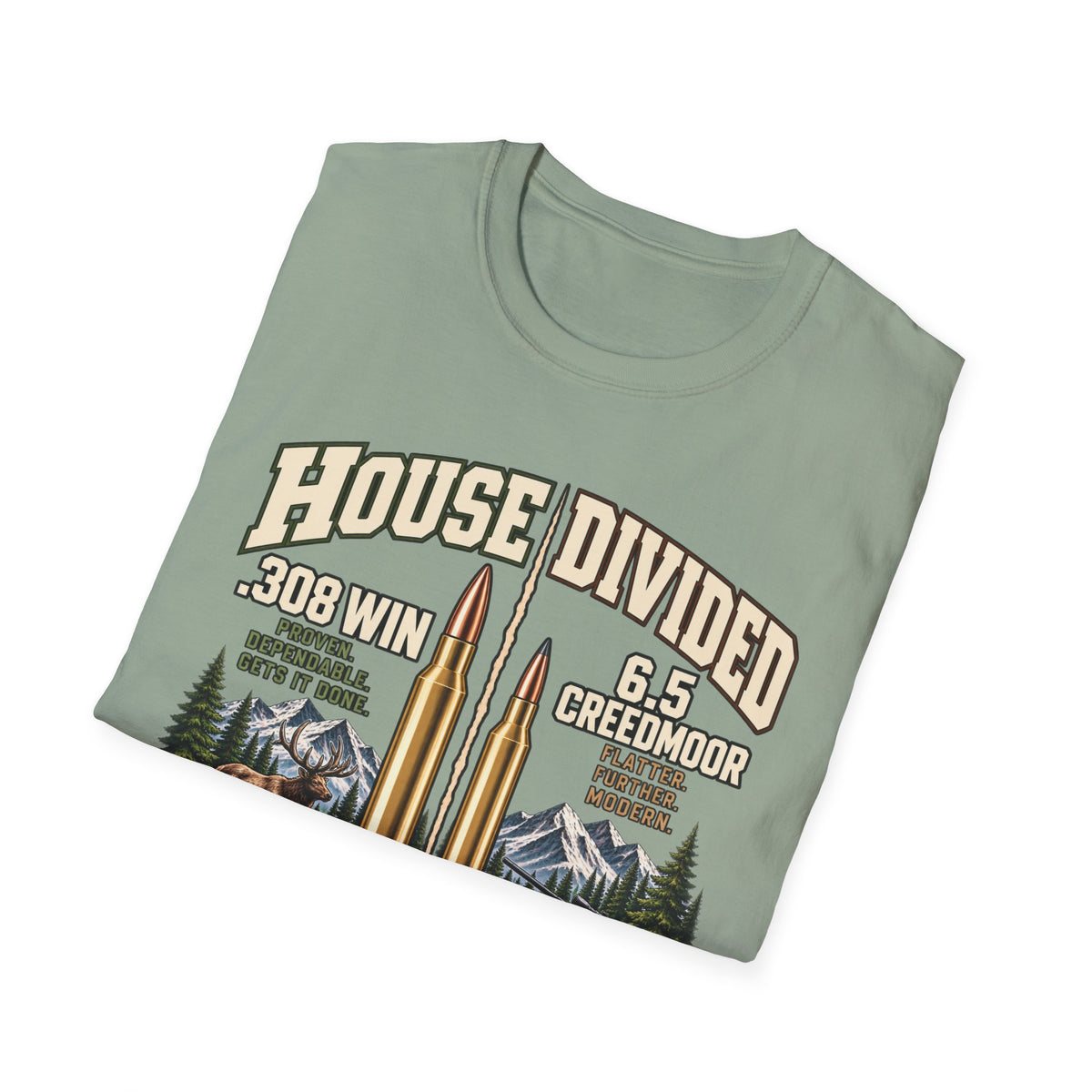 House Divided .308 VS 6.5 Creedmoor T-shirt