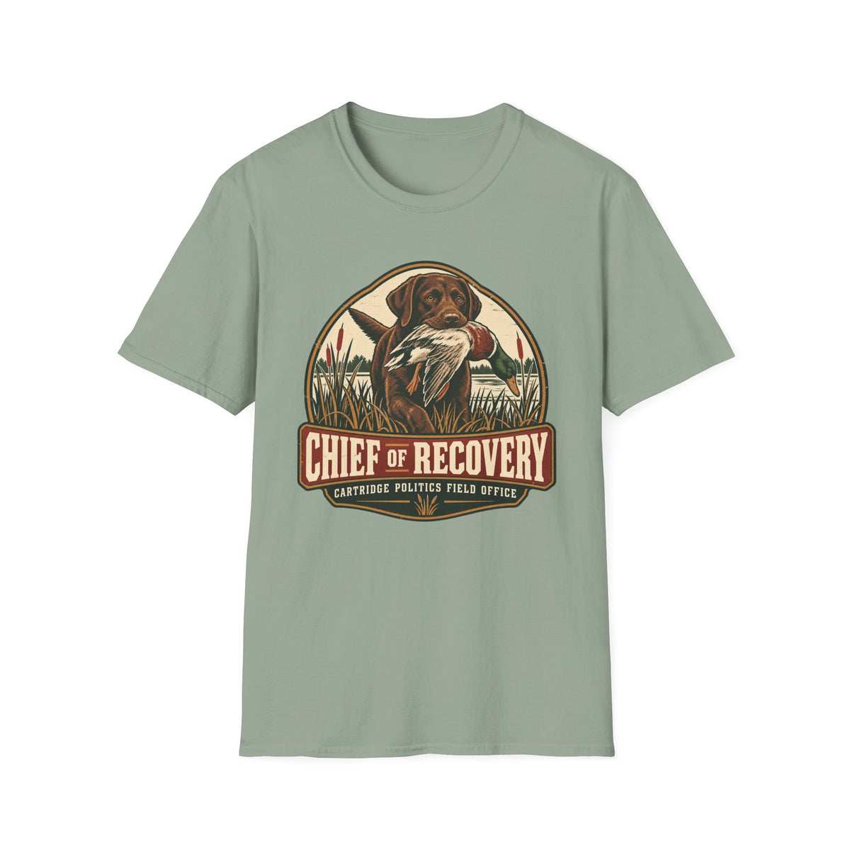 Chocolate Lab Chief of Recovery T-shirt