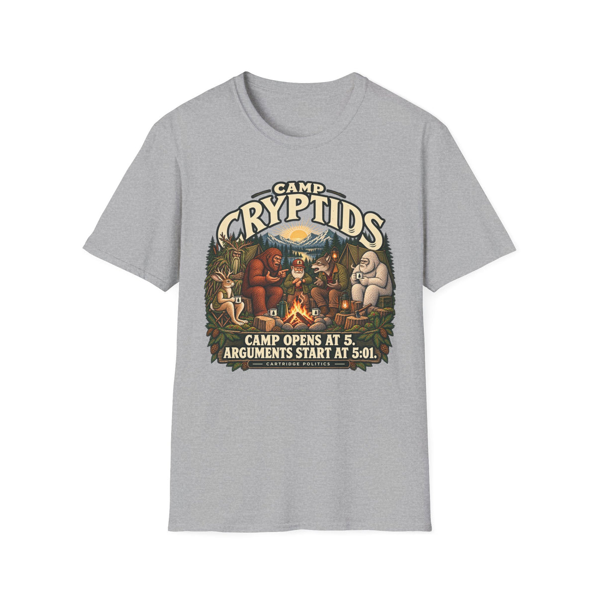 Camp Cryptids Camp Opens At 5 T-shirt