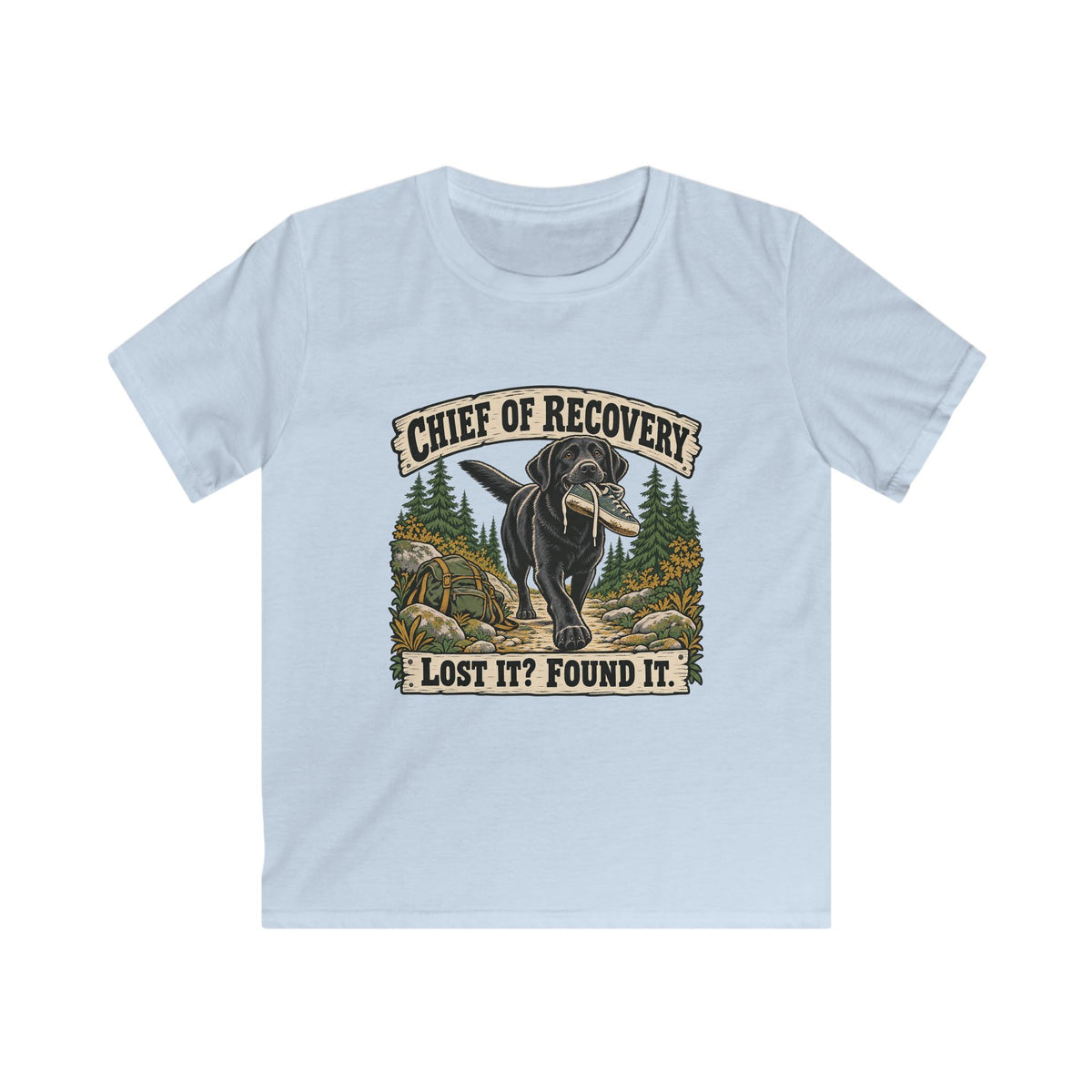 Kids Chief of Recovery Black Lab T-shirt