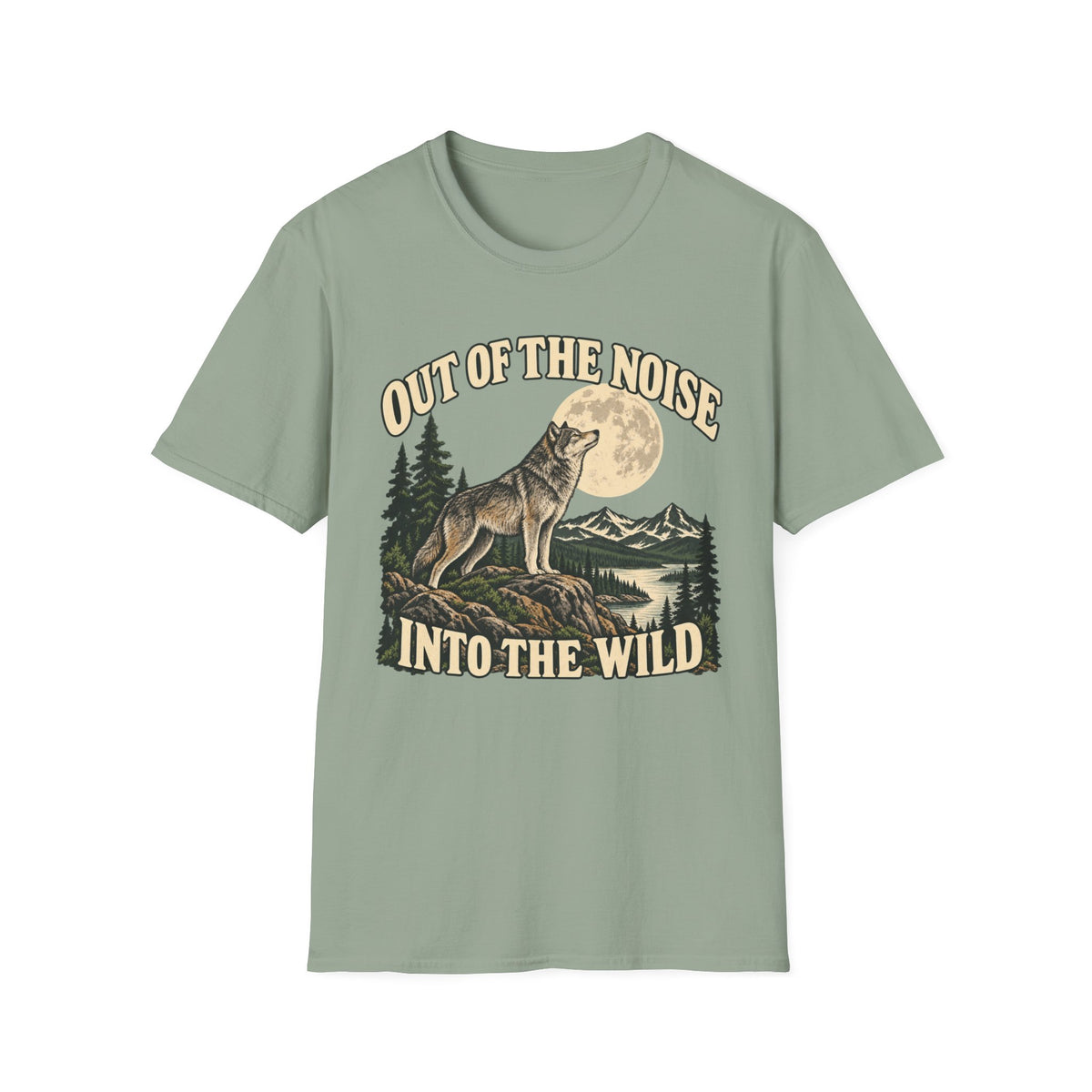Out Of The Noise Into The Wild Wolf T-shirt