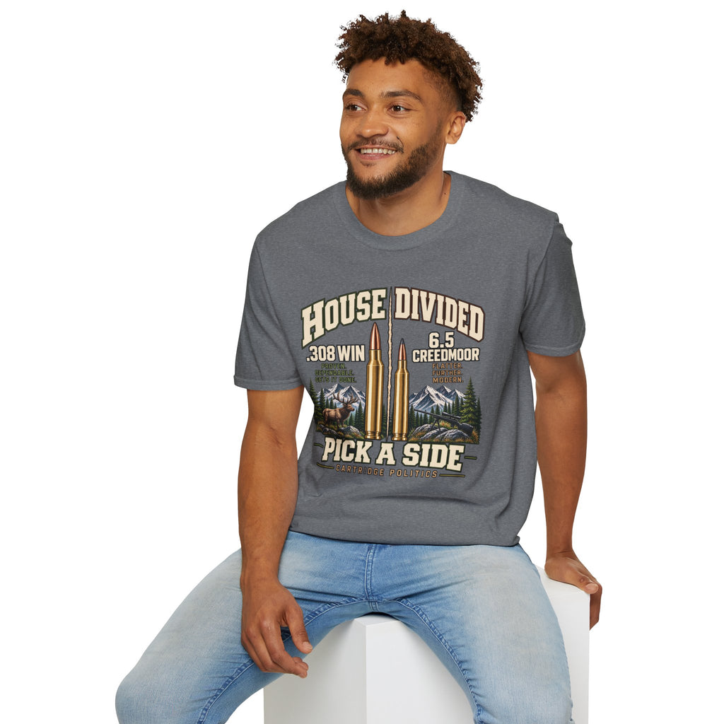 House Divided .308 VS 6.5 Creedmoor T-shirt