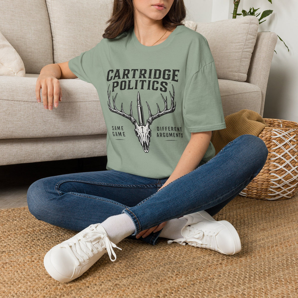 Cartridge Politics Same Game Different Arguments T-shirt